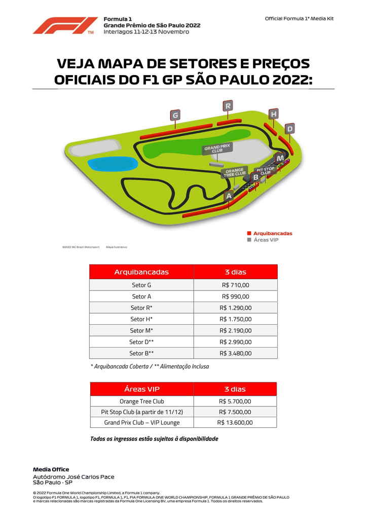 GP de São Paulo revela preços de ingressos e validade para 2022 em